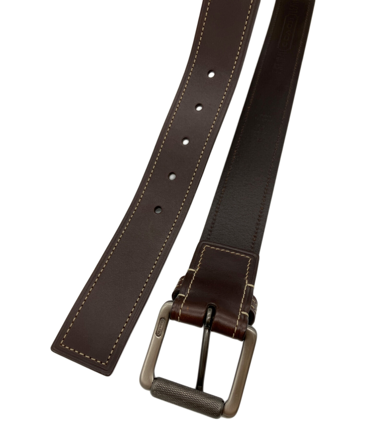 中古・古着通販】COACH (コーチ) レザーベルト ブラウン｜ブランド