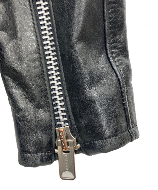 hl heddie lovu ダブルライダースジャケット HL HEDDIE LOVU ダブルライダースジャケット レザー 黒 【公式通販】