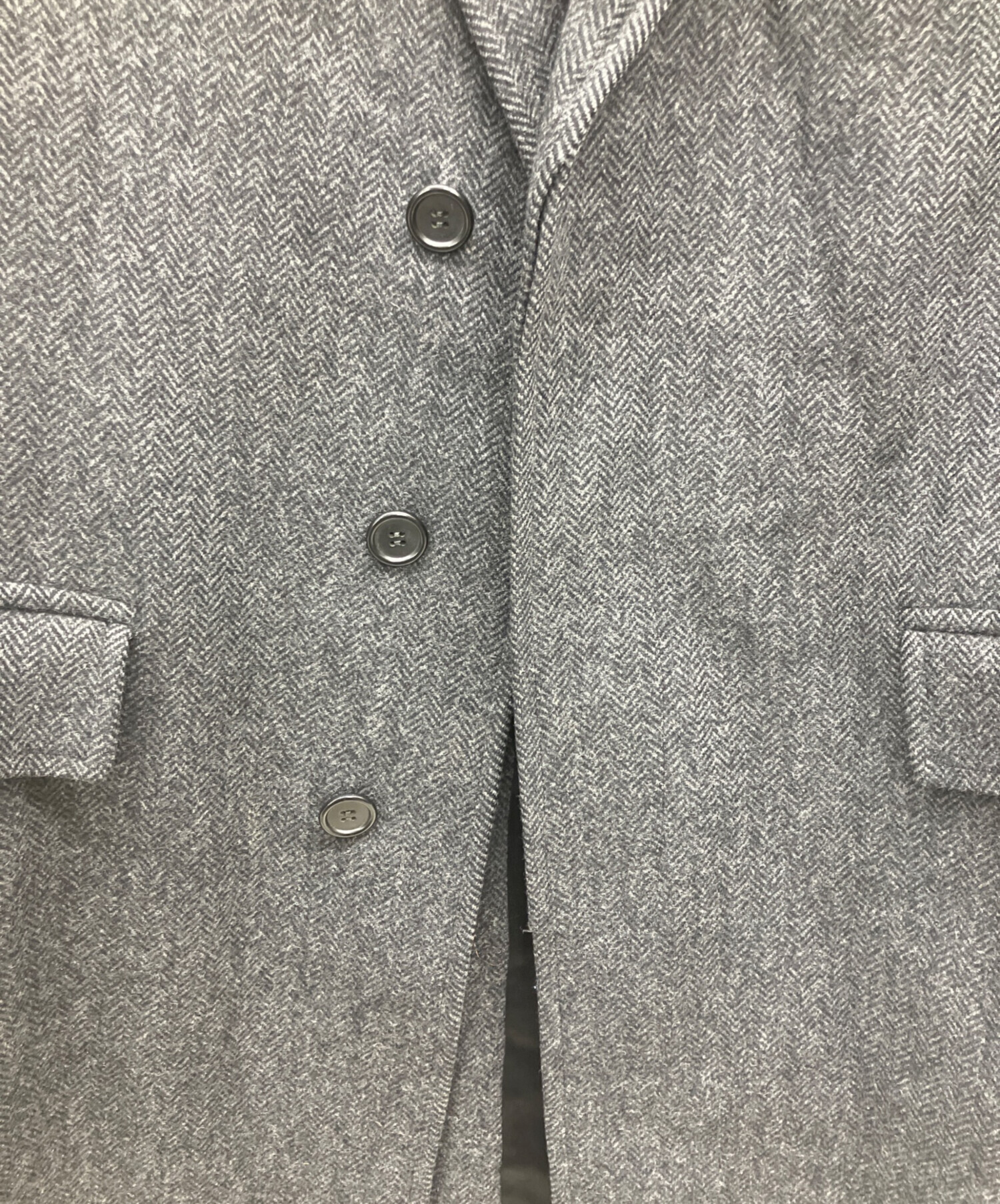 水*り様 BROOKS BROTHERS／グレー／ウールコート／英国製／US42 中古・古着通販】BROOKS BROTHERS (ブルックスブラザーズ) 80'S USA製