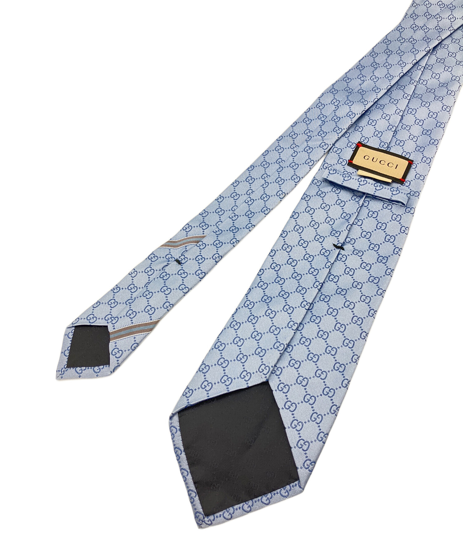 中古・古着通販】GUCCI (グッチ) ネクタイ スカイブルー サイズ:FREE