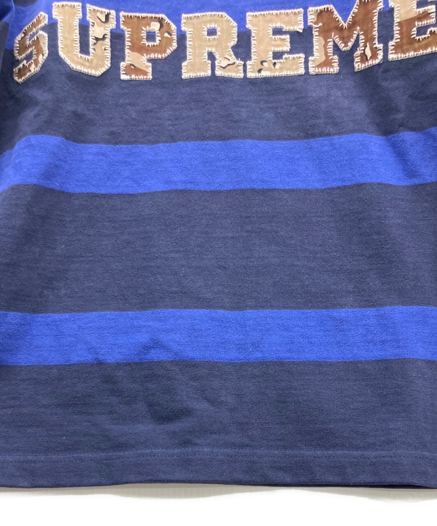 中古・古着通販】SUPREME (シュプリーム) STRIPE RUGBY FW25 ネイビー