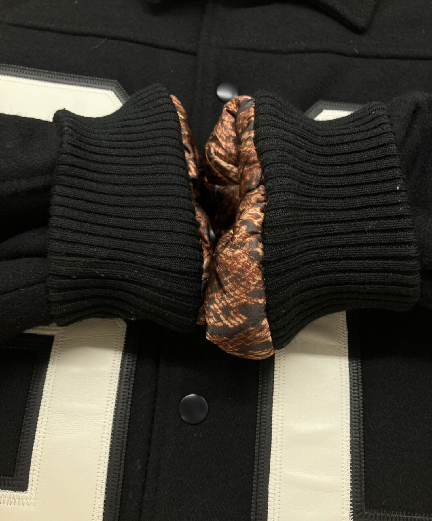 ジャケット・アウター OLD STUSSY wool jacket black org.jpg