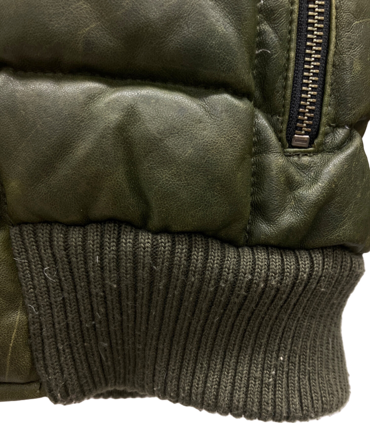 中古・古着通販】SCHAFFEN (シャッフェン) ラムレザーダウンジャケット