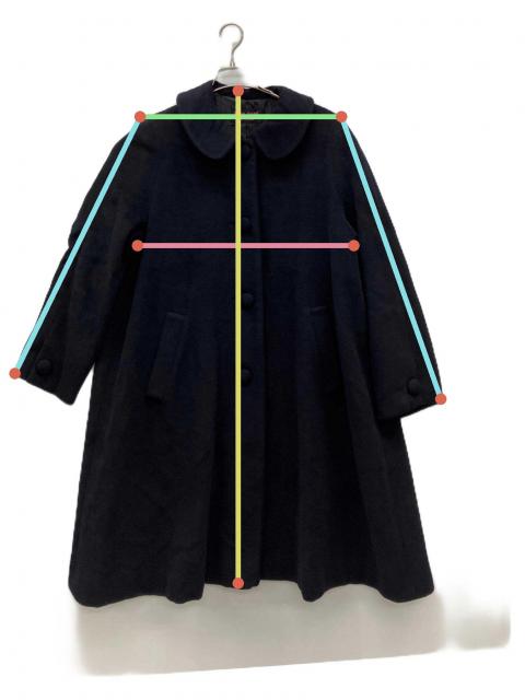 中古・古着通販】YUKI TORII (ユキ トリイ) ロングコート ネイビー