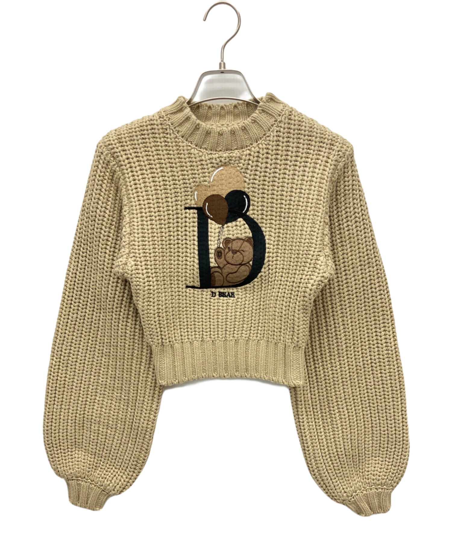 darich 新品 ダーリッチ  ボリュームヘムニット 中古・古着通販】darich (ダーリッチ) 厚手ニット ベージュ サイズ