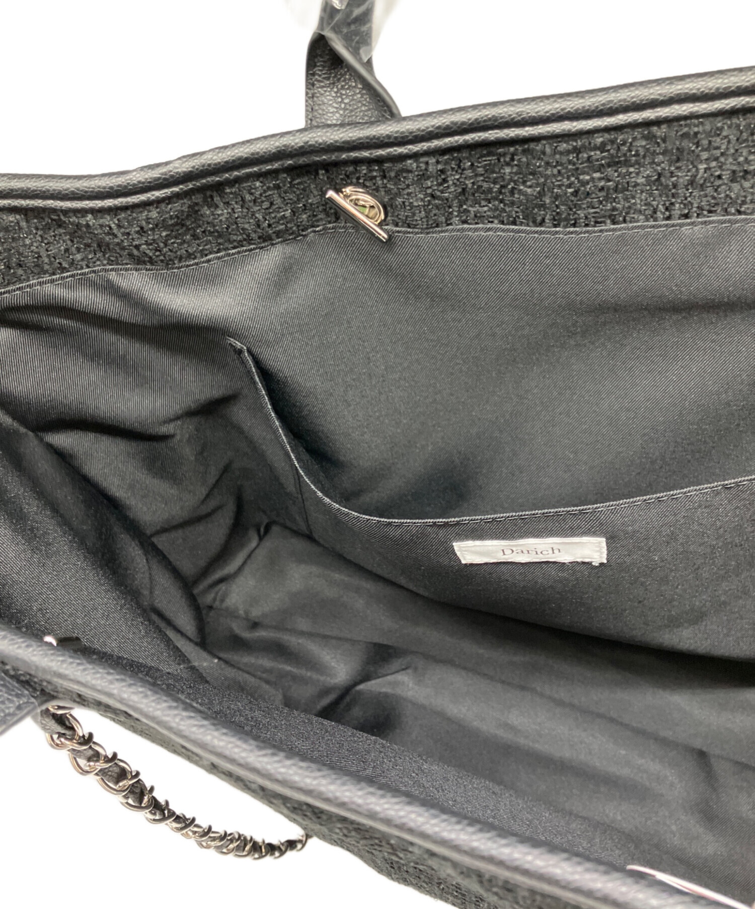 中古・古着通販】darich (ダーリッチ) トートバッグ ブラック 未使用品 