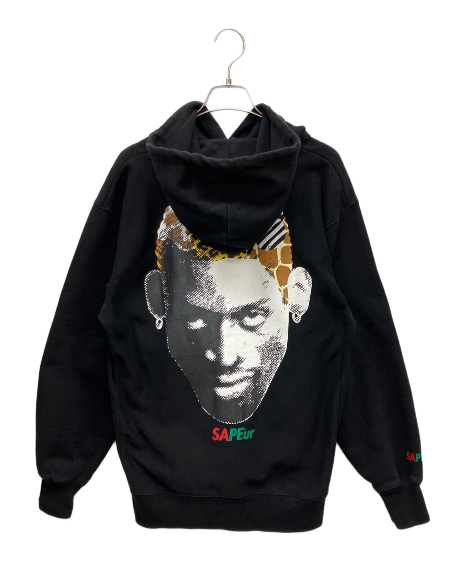 中古・古着通販】SAPEur (サプール) プルオーバーパーカー ブラック