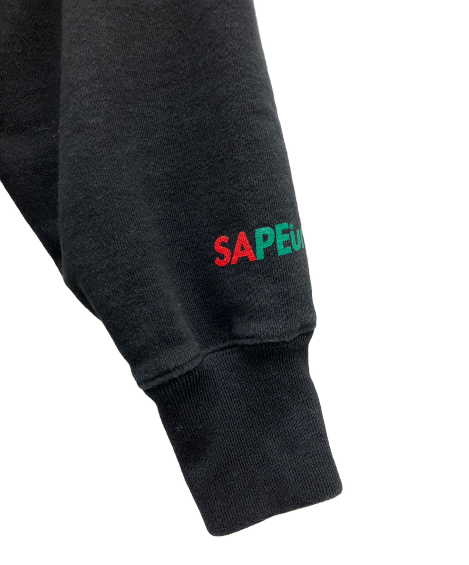 中古・古着通販】SAPEur (サプール) プルオーバーパーカー ブラック 