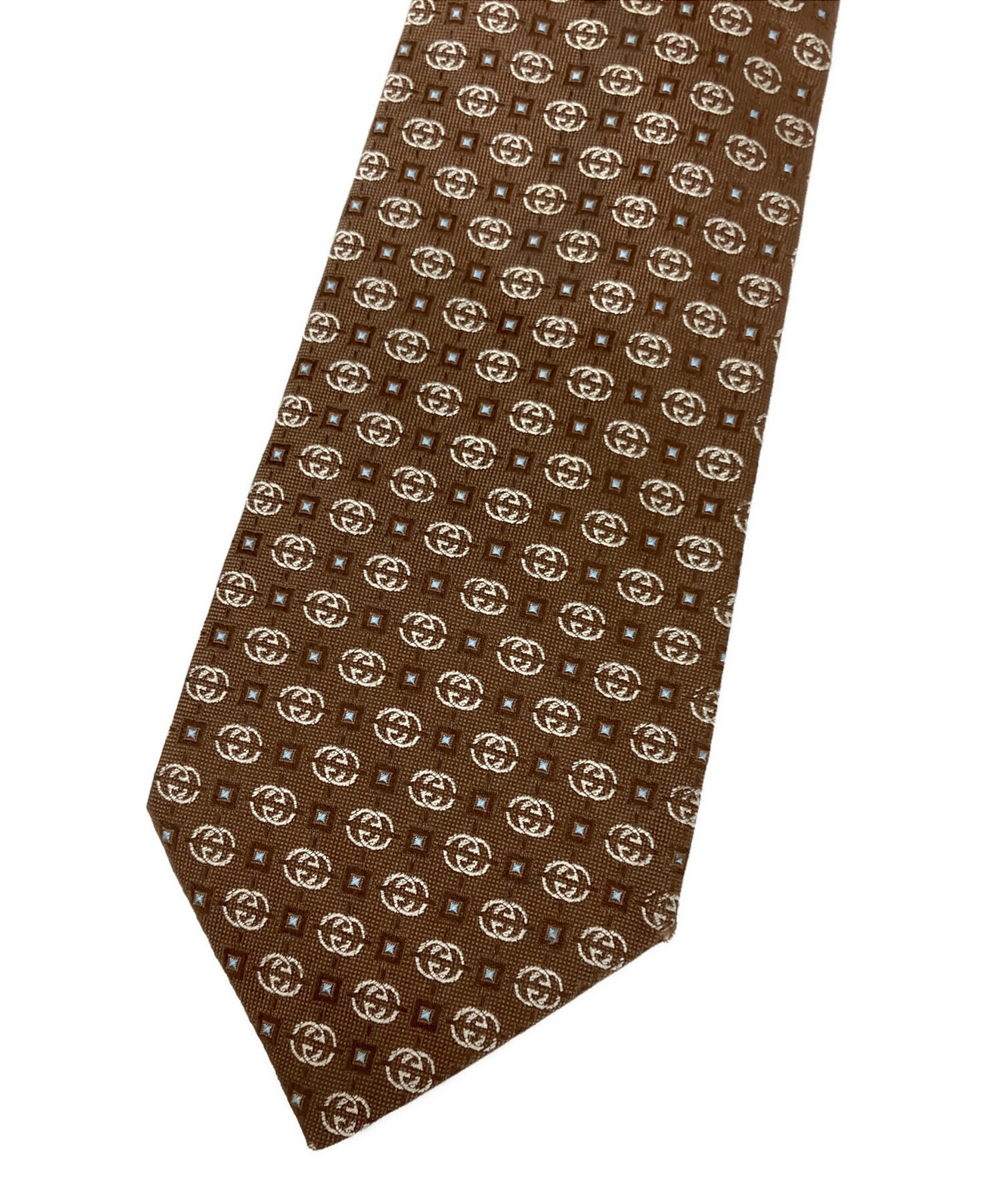 中古・古着通販】GUCCI (グッチ) ネクタイ ブラウン サイズ