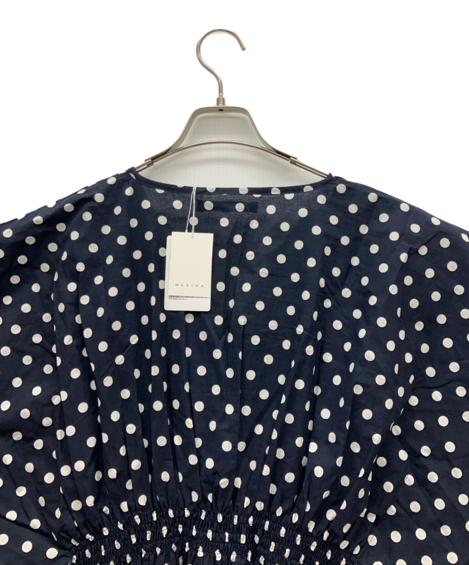 中古・古着通販】MARIHA (マリハ) 半袖ワンピース ネイビー サイズ:36