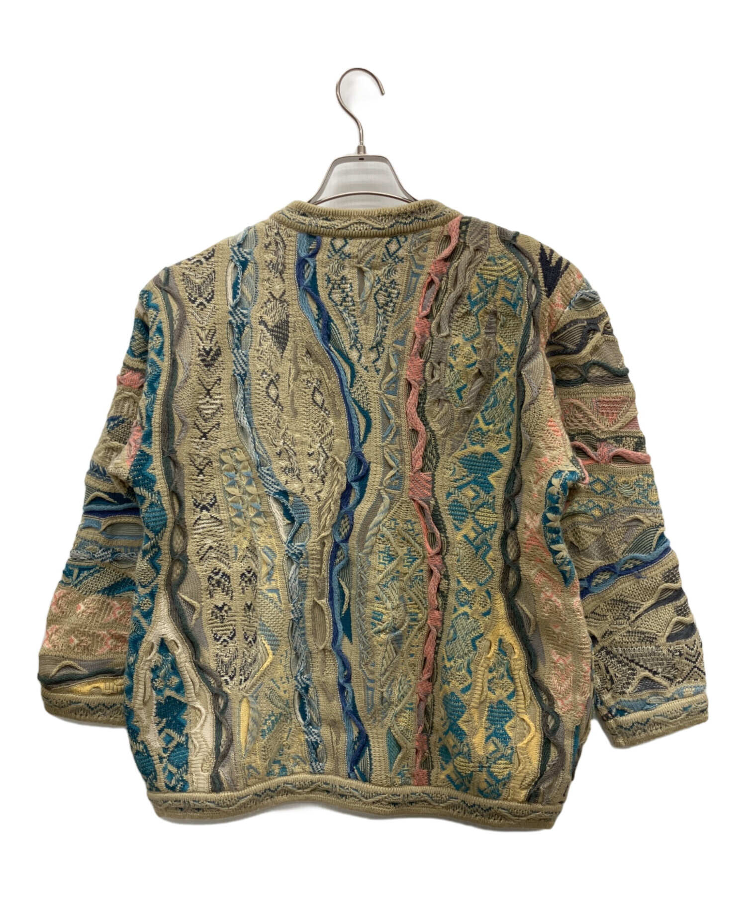 COOGI(クージー) ⁄ 3Dニット⁄カーディガン(厚手)⁄L⁄ウール⁄マルチ