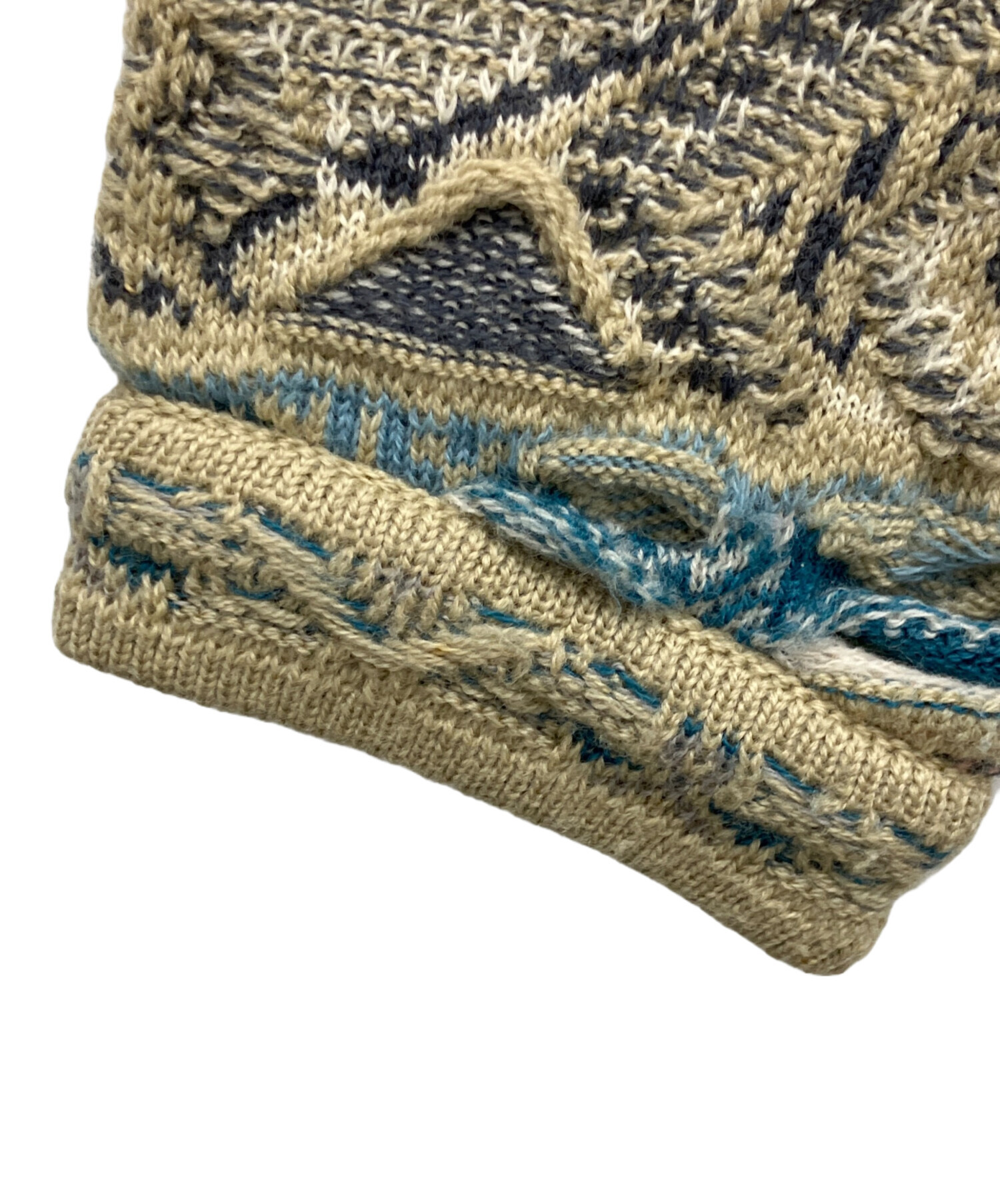 中古・古着通販】Coogi (クージー) 3D厚手カーディガン ベージュ 