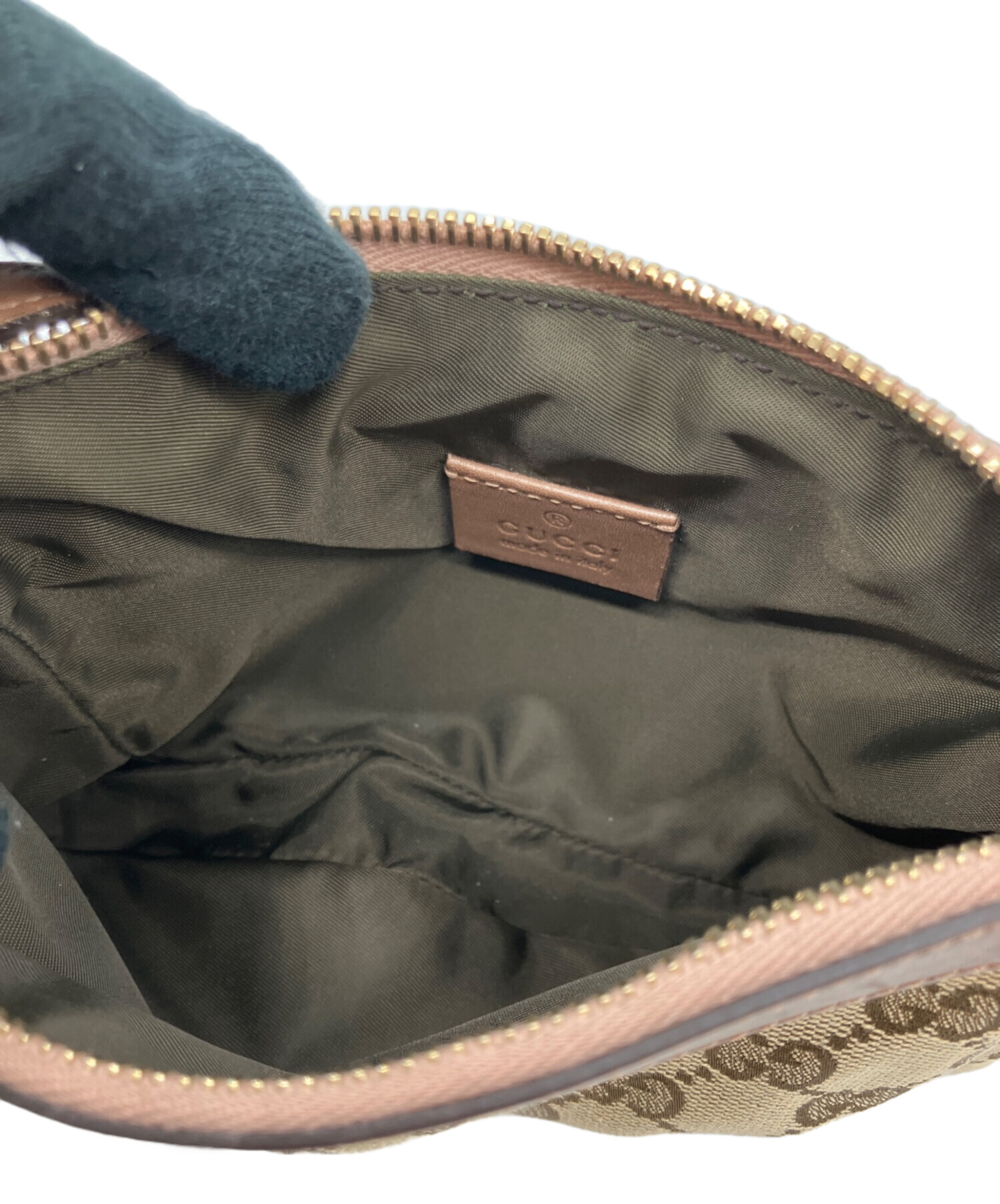 中古・古着通販】GUCCI (グッチ) ショルダーポーチ ベージュ×ピンク