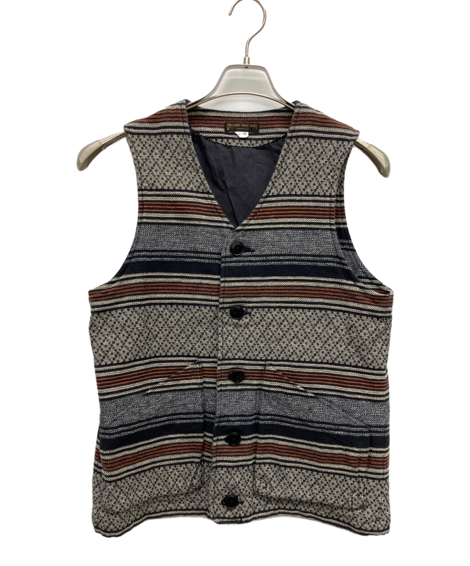 WESTRIDE ウエストライド /ベスト 中古・古着通販】WEST RIDE (ウエストライド) ベスト マルチカラー