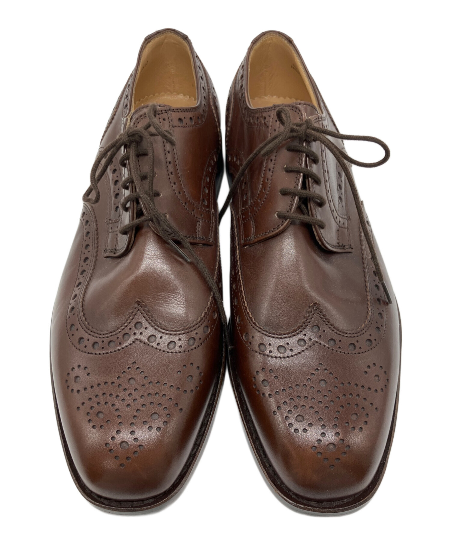 (未使用級)BALLY ウィングチップ 38 1/2サイズ 中古・古着通販】BALLY (バリー) ウィングチップシューズ ブラウン