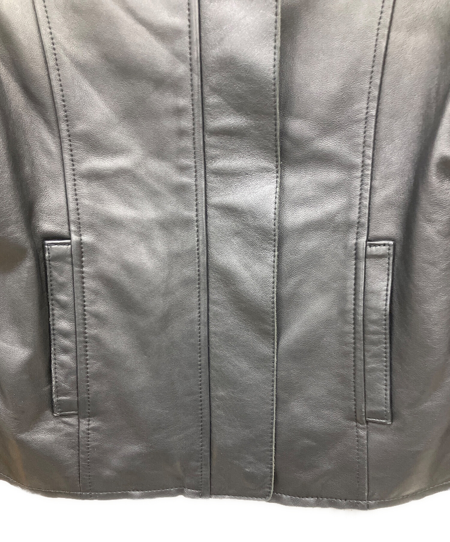 中古・古着通販】もりのがっこう (モリノガッコウ) ラムレザーノー