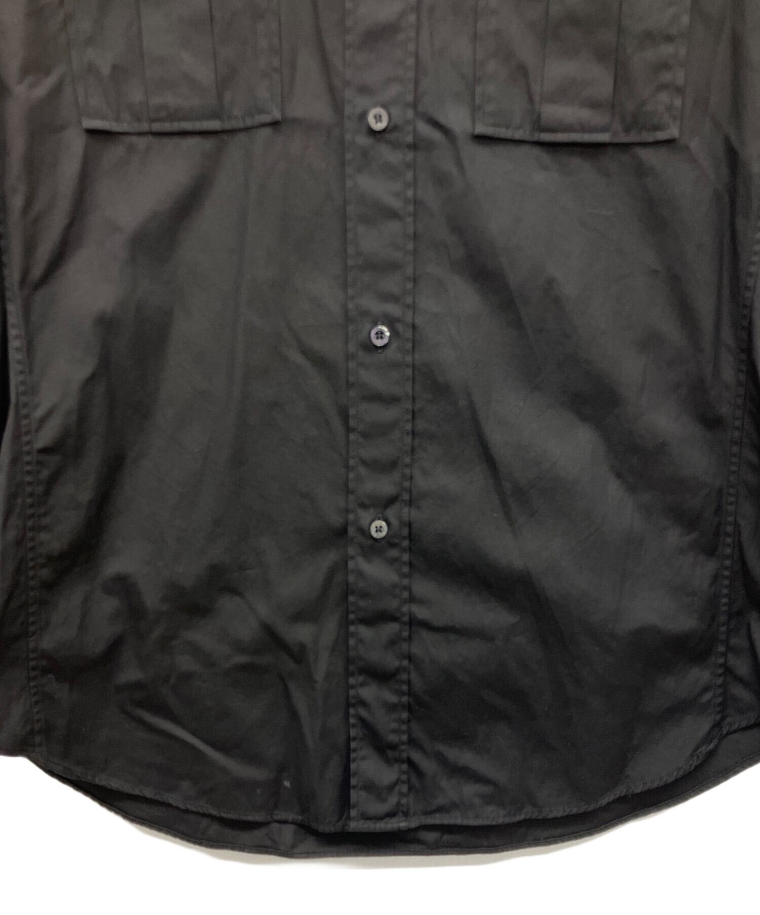 中古・古着通販】GUCCI (グッチ) 長袖シャツ ブラック サイズ:42