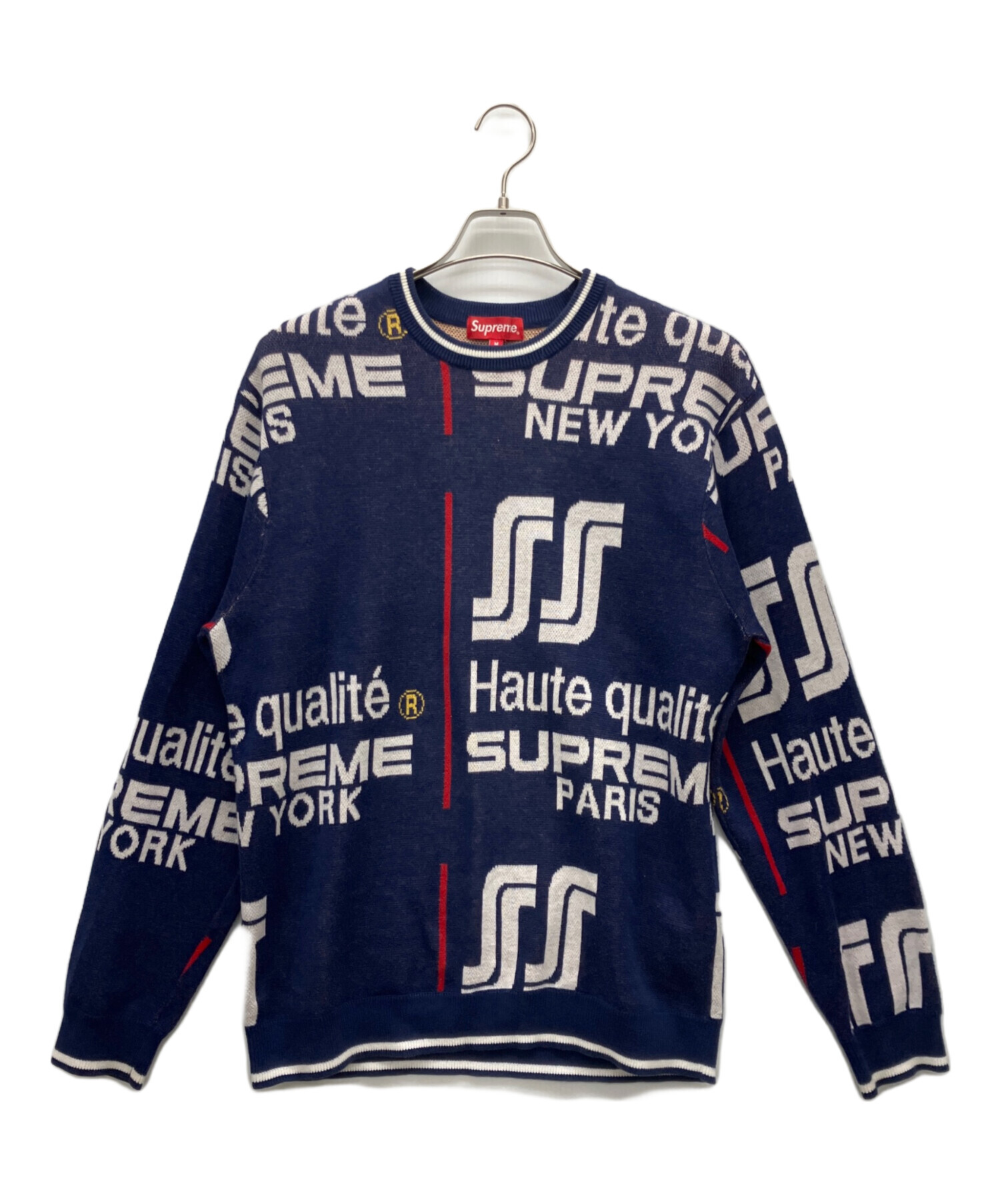中古・古着通販】SUPREME (シュプリーム) 厚手ニット ネイビー サイズ 