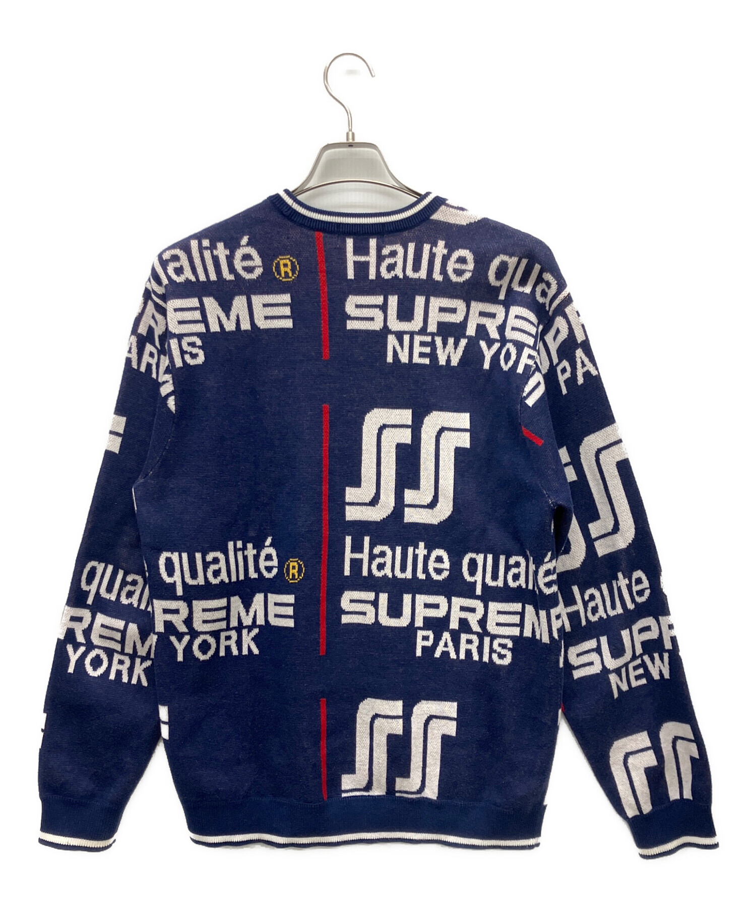 中古・古着通販】SUPREME (シュプリーム) 厚手ニット ネイビー サイズ 
