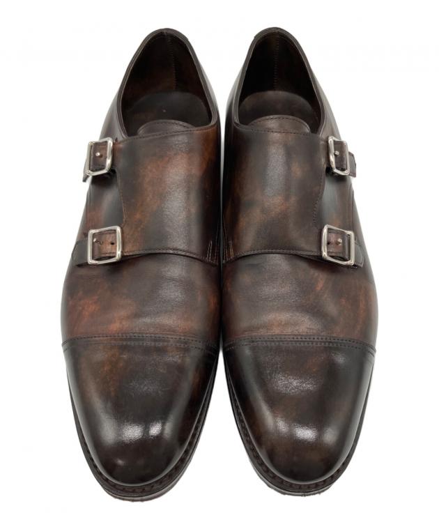 JOHN LOBB ダブルモンク革靴　8ハーフ JOHN LOBB ダブルモンク革靴 8ハーフ 中古・古着通販】JOHN LOBB