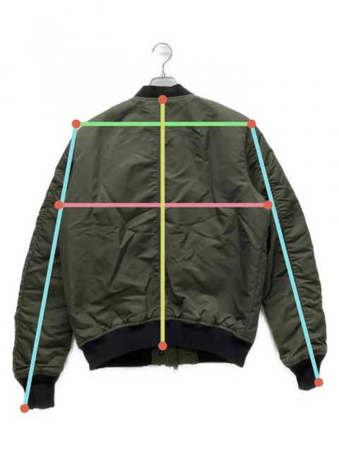 中古・古着通販】DIESEL (ディーゼル) MA-1ジャケット カーキ サイズ:L