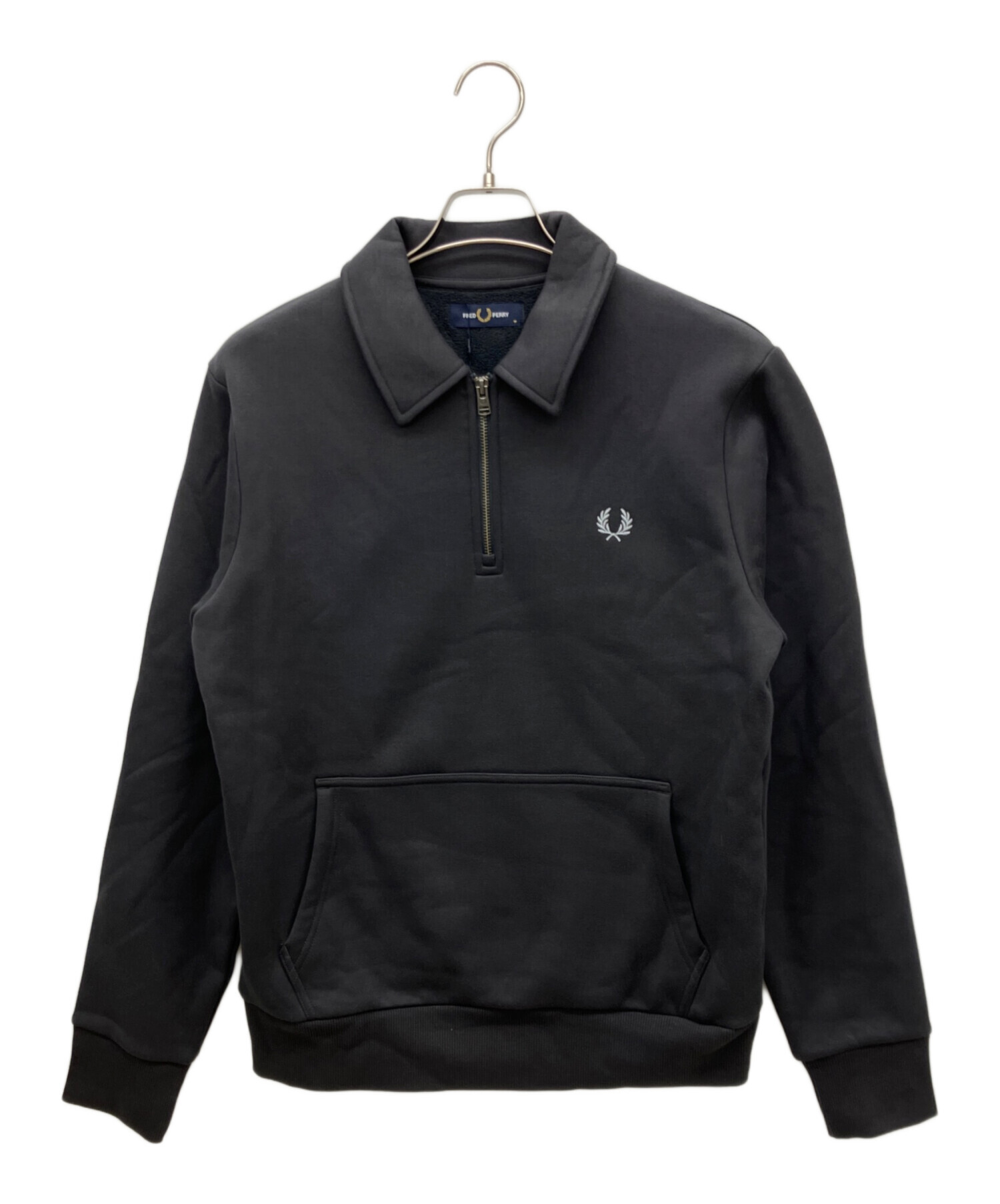 未使用級レア✳︎FRED PERRY ハーフジッププルオーバー　スウェット　ベロア 中古・古着通販】FRED PERRY (フレッドペリー) ハーフジップスウェット