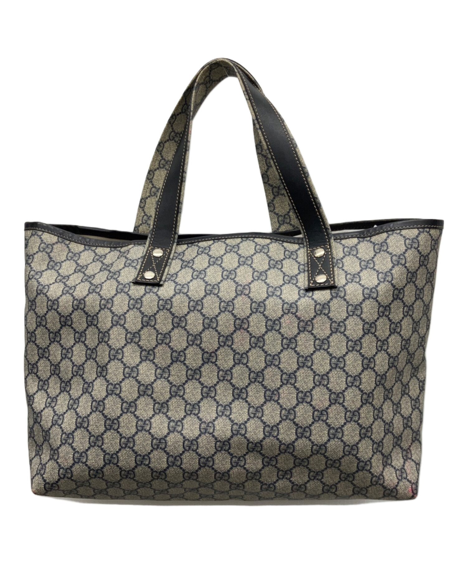 中古・古着通販】GUCCI (グッチ) トートバッグ ネイビー｜ブランド