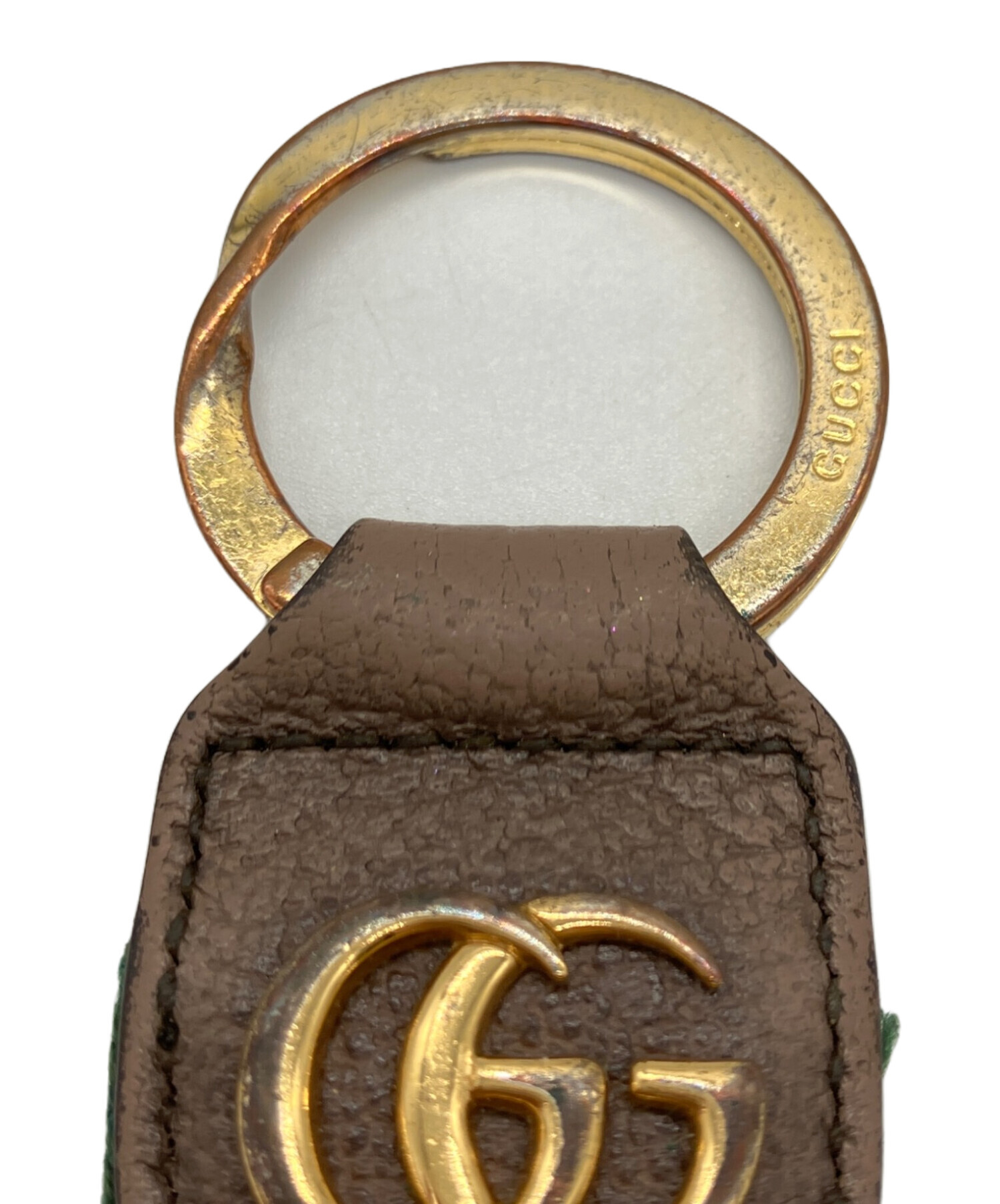 中古・古着通販】GUCCI (グッチ) キーチェーン グリーン×レッド
