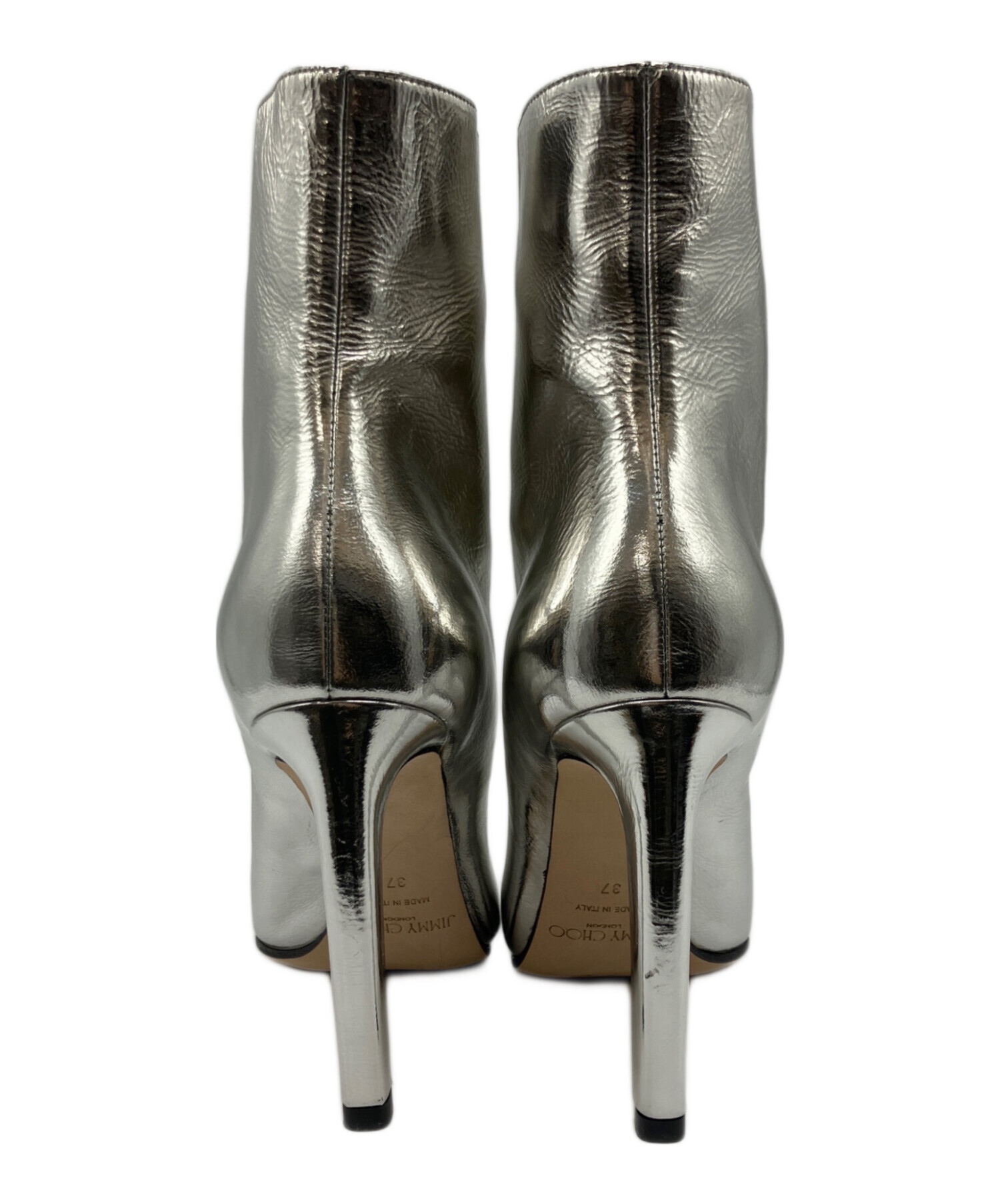 中古・古着通販】JIMMY CHOO (ジミーチュウ) ショートブーツ シルバー