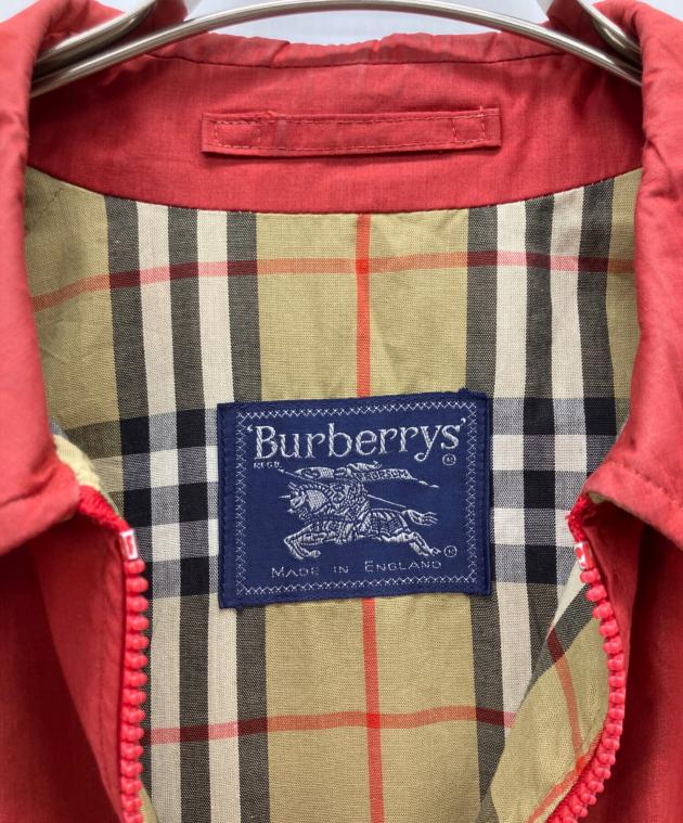 値下げ中バーバリーゆるだぼ90S全面チェックスイングトップ 中古・古着通販】Burberry's (バーバリー) スイングトップ レッド