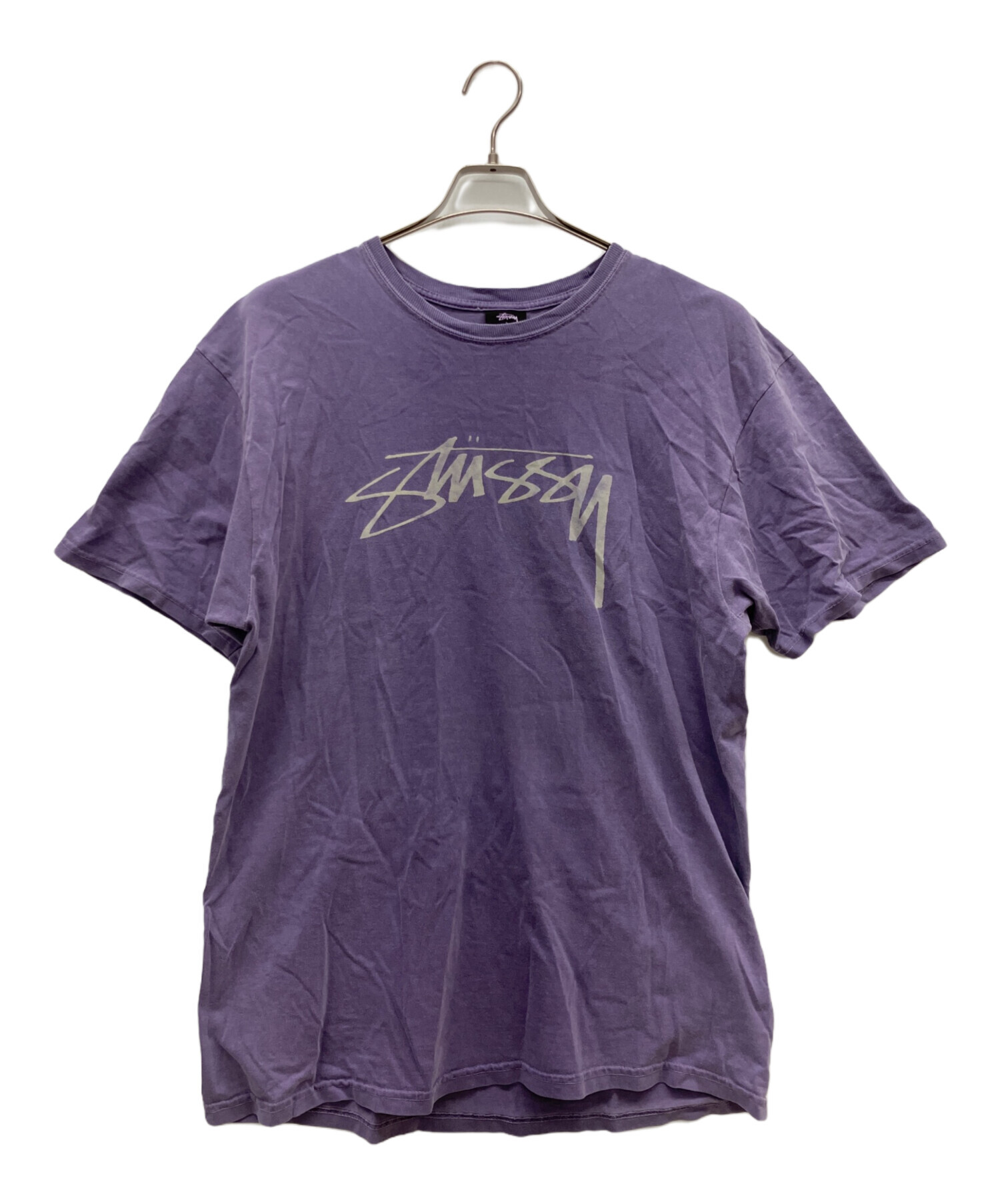STUSSY ステューシー 半袖シャツ パープル 中古・古着通販】stussy (ステューシー) 半袖Tシャツ パープル サイズ