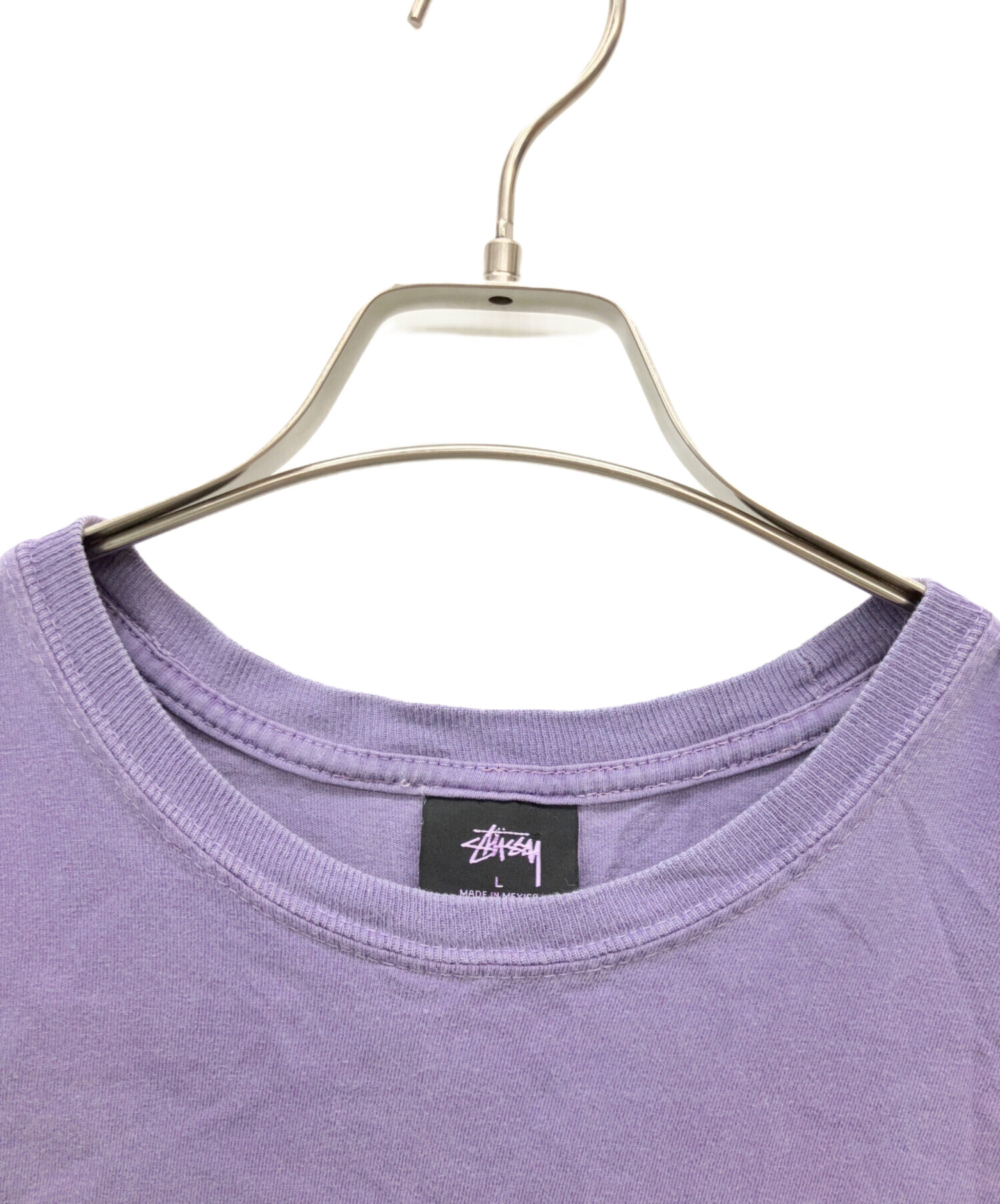 中古・古着通販】stussy (ステューシー) 半袖Tシャツ パープル サイズ
