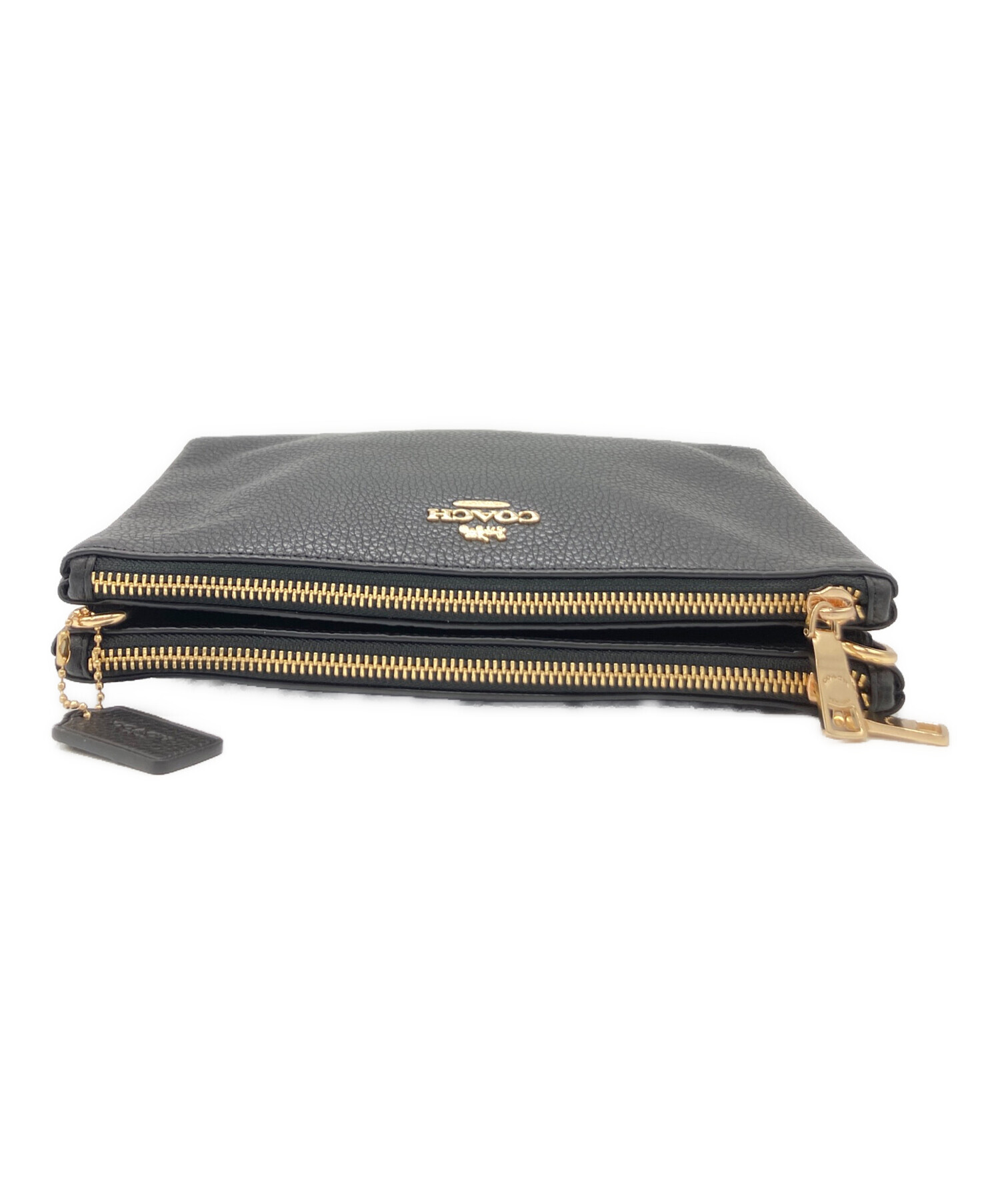 未使用級✨COACHコーチ ショルダーバッグ本革F34265 黒　タグ付 中古・古着通販】COACH (コーチ) ショルダーバッグ ブラック｜ブランド