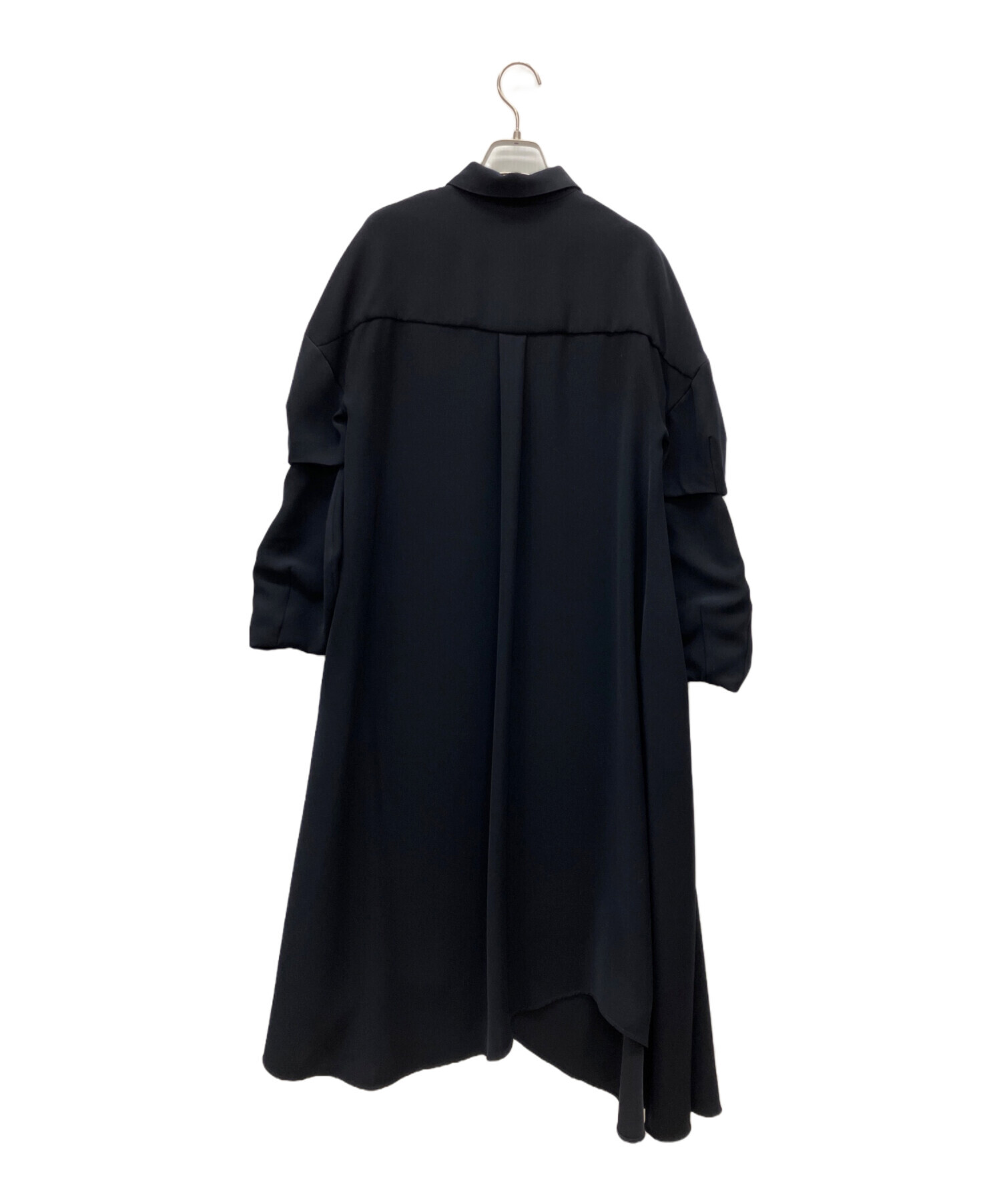 中古・古着通販】ENFOLD (エンフォルド) PEツイル フレア シャツドレス 中古・古着通販】ENFOLD (エンフォルド) PEツイル フレア シャツドレス