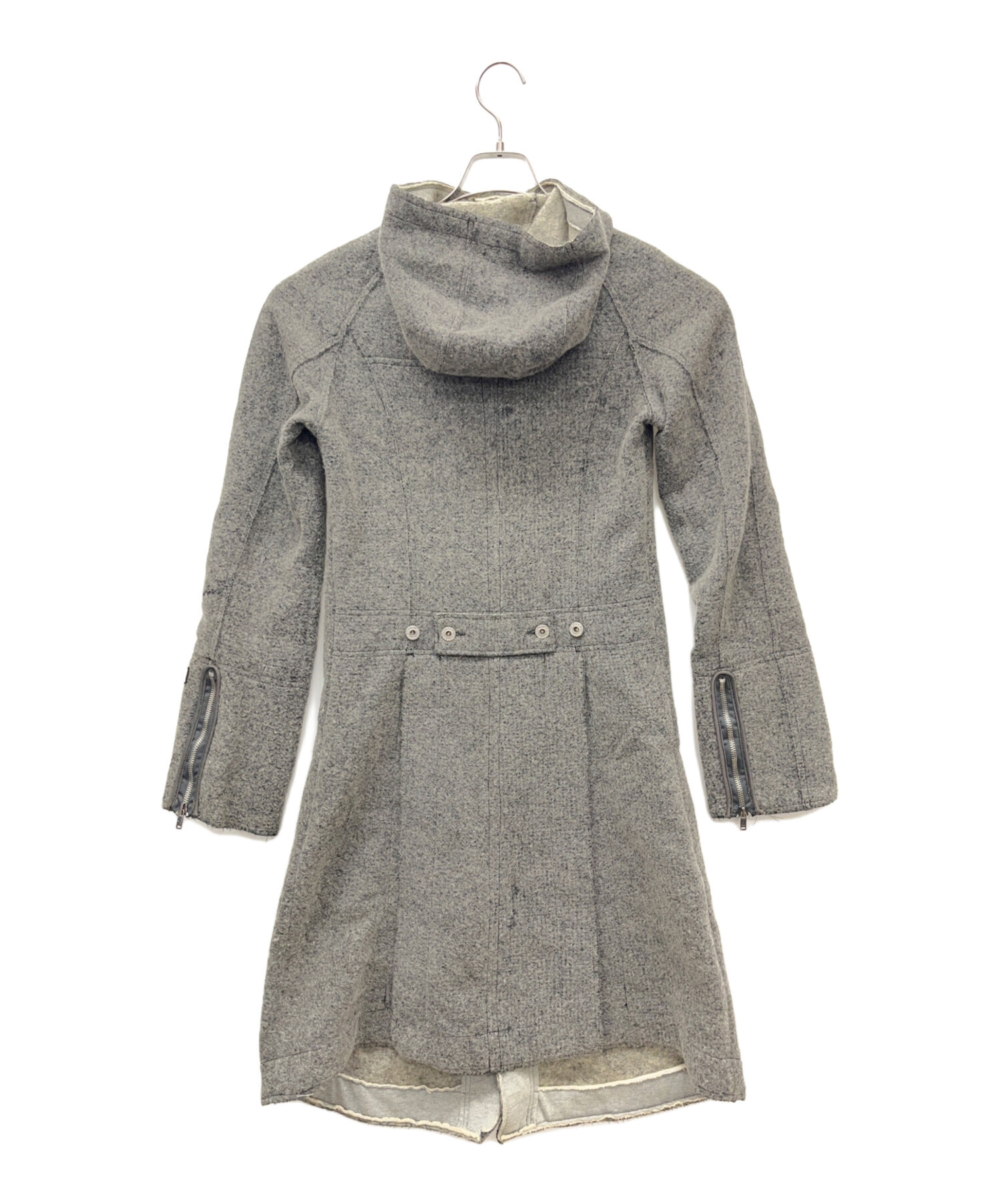 中古・古着通販】DIESEL (ディーゼル) フーデッドコート グレー サイズ