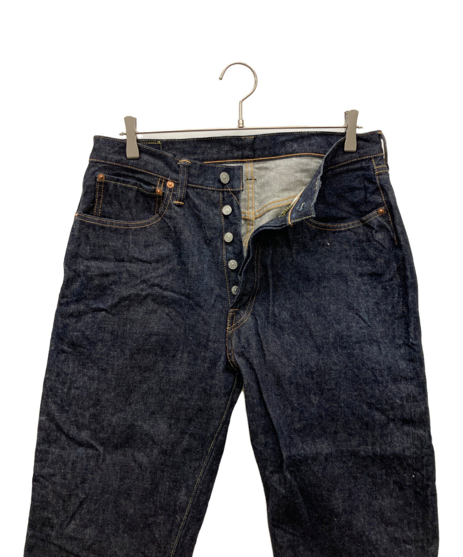 中古・古着通販】WAREHOUSE (ウエアハウス) ボタンフライデニムパンツ