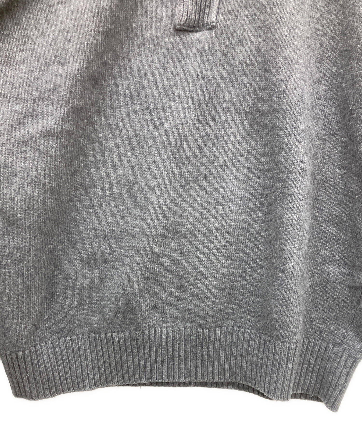 STONE 　ニット　グレー Ｓ 中古・古着通販】STONE ISLAND (ストーンアイランド) ハーフジップ