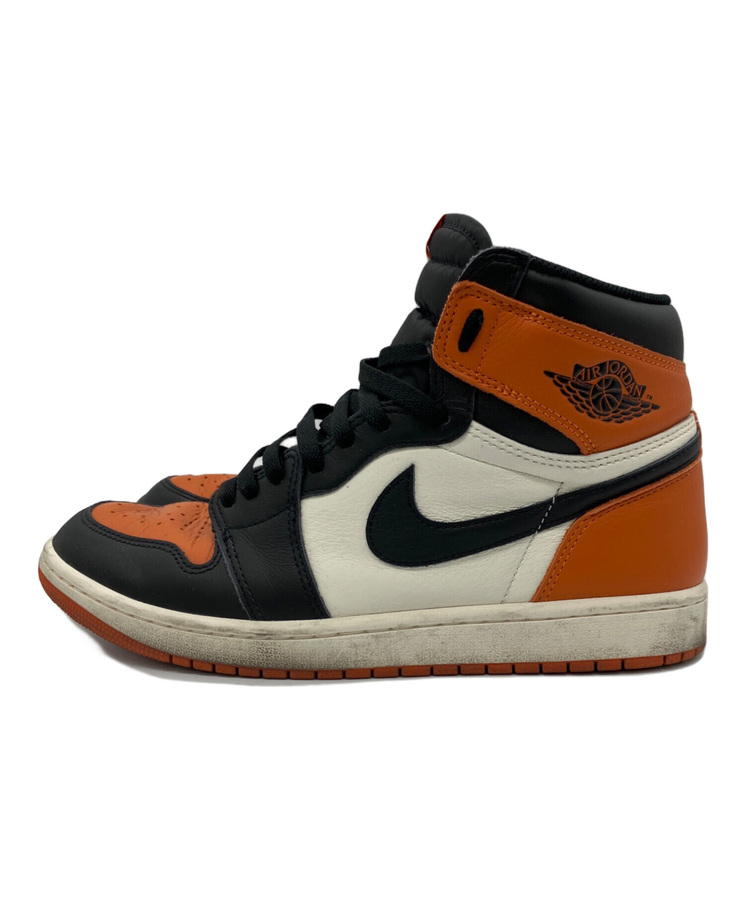 中古・古着通販】NIKE (ナイキ) ハイカットスニーカー オレンジ