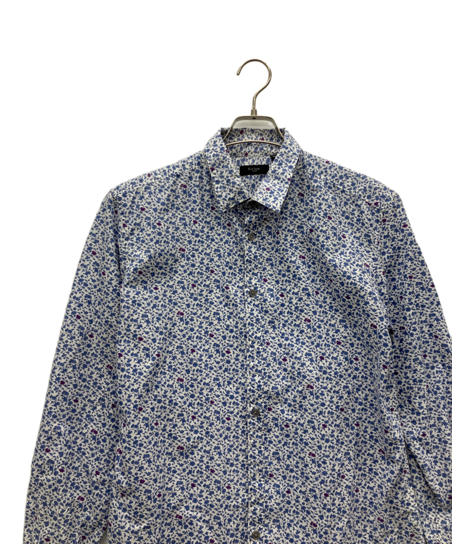 中古・古着通販】PAUL SMITH (ポールスミス) 花柄シャツ ホワイト