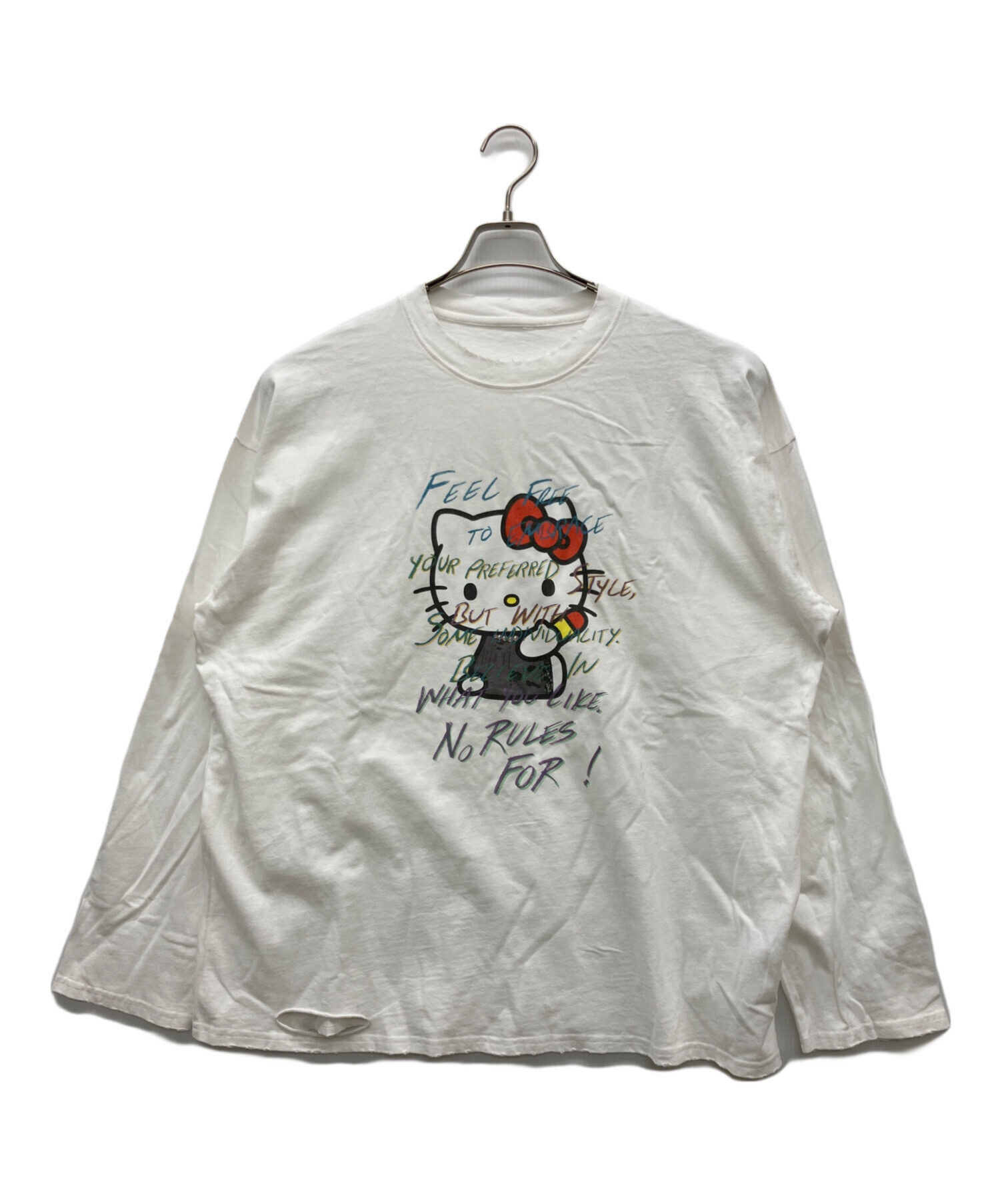 中古・古着通販】Ameri (アメリ) HELLO KITTY×Ameri DAMAGE LONG TEE