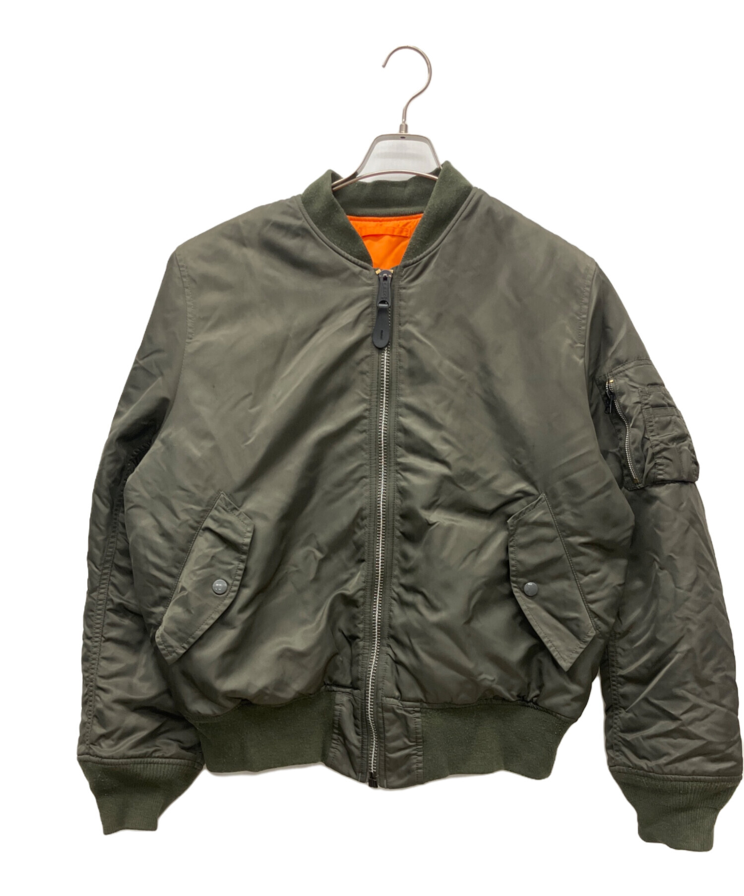 中古・古着通販】ALPHA (アルファ) MA-1ジャケット セイジグリーン