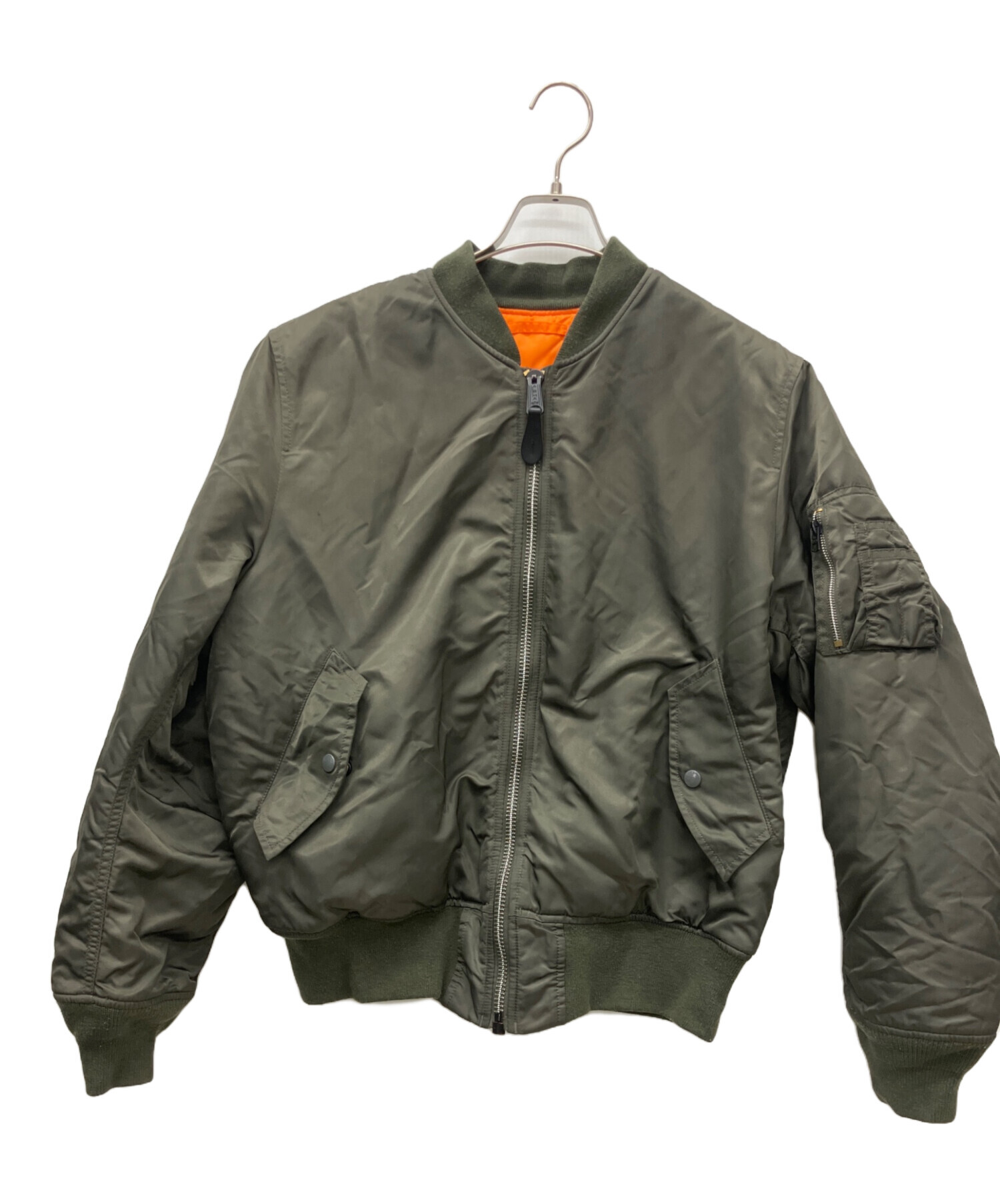 中古・古着通販】ALPHA (アルファ) MA-1ジャケット セイジグリーン