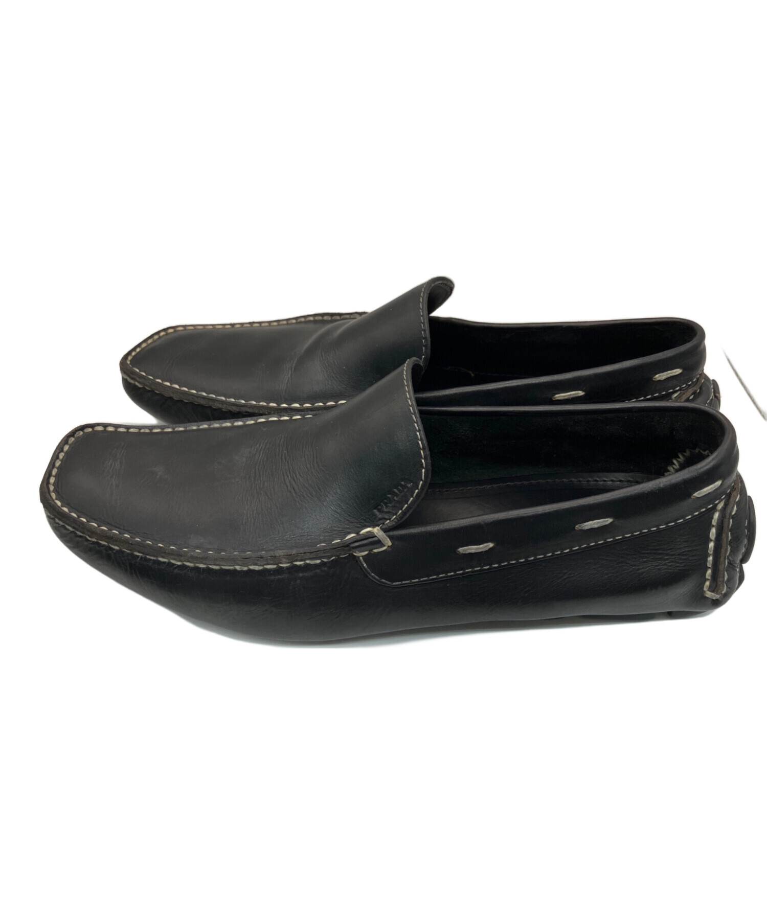 中古・古着通販】PRADA (プラダ) ドライビングシューズ ブラック