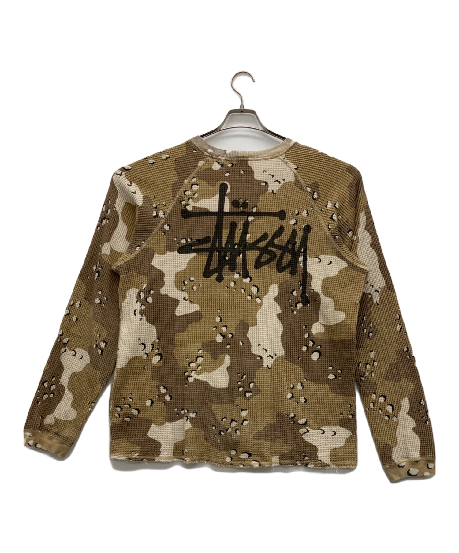 中古・古着通販】stussy (ステューシー) 長袖カットソー ベージュ 