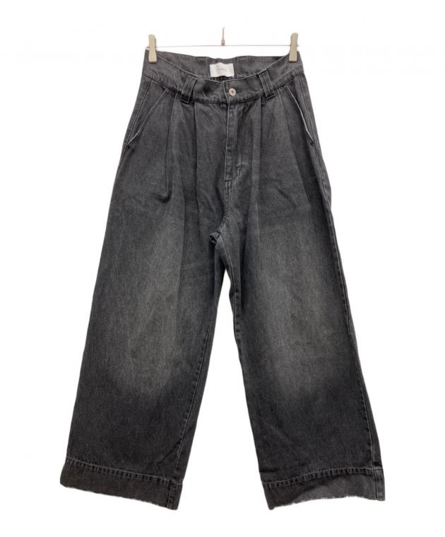 完売品 soerte トロンプルイユデニムパンツ サイズ1 Trompe-l