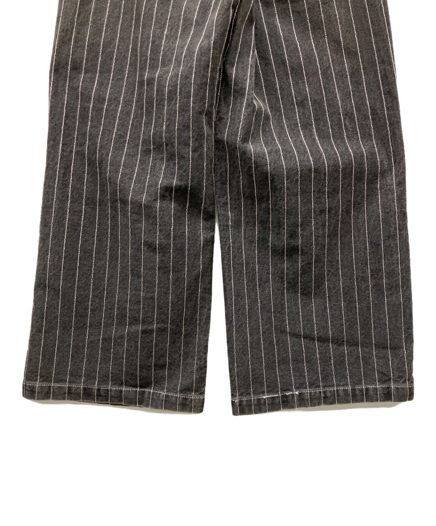 中古・古着通販】BLESSU (ブレスユー) ワイドデニムパンツ ブラック