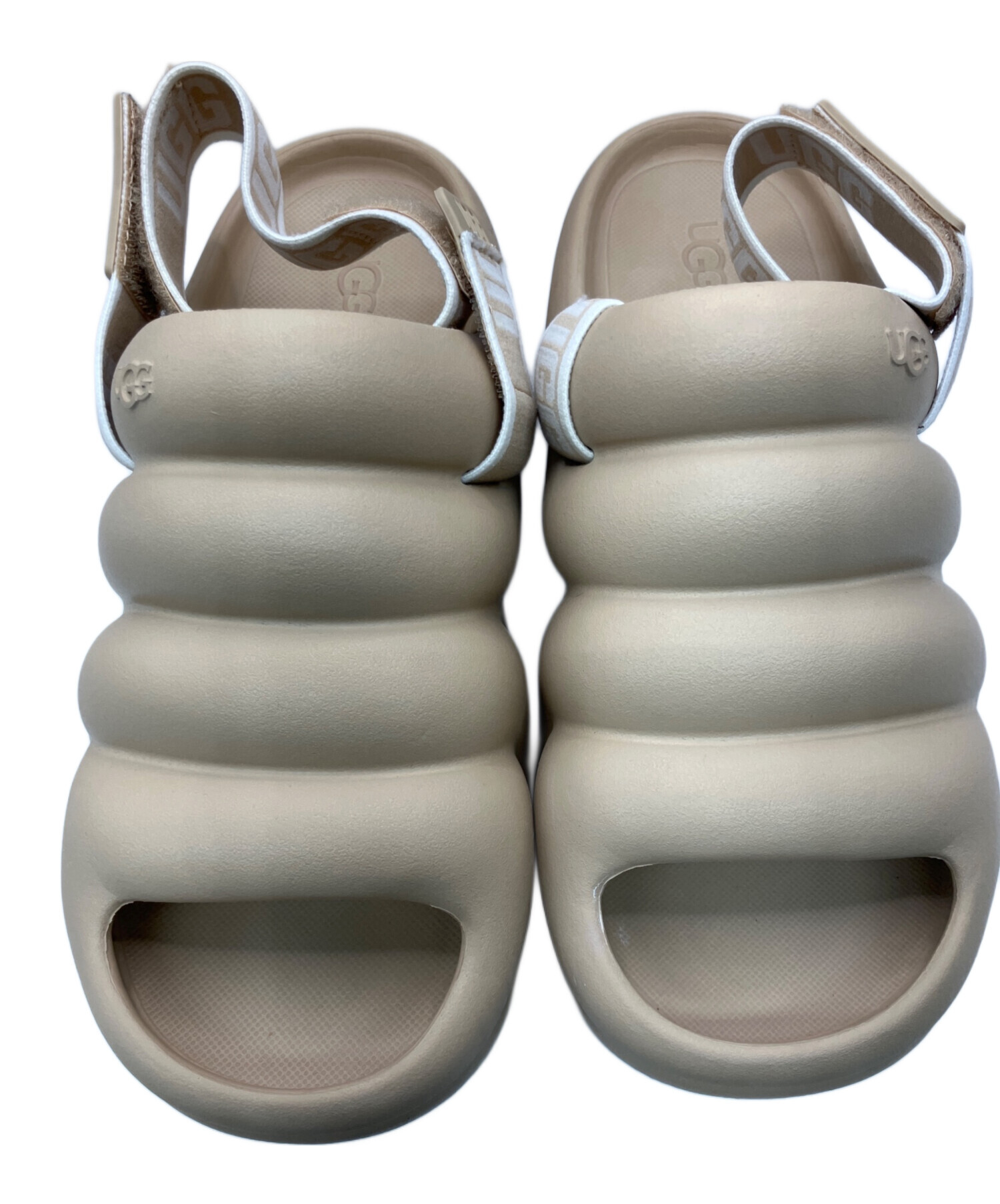 中古・古着通販】UGG (アグ) 厚底サンダル ベージュ サイズ:W6