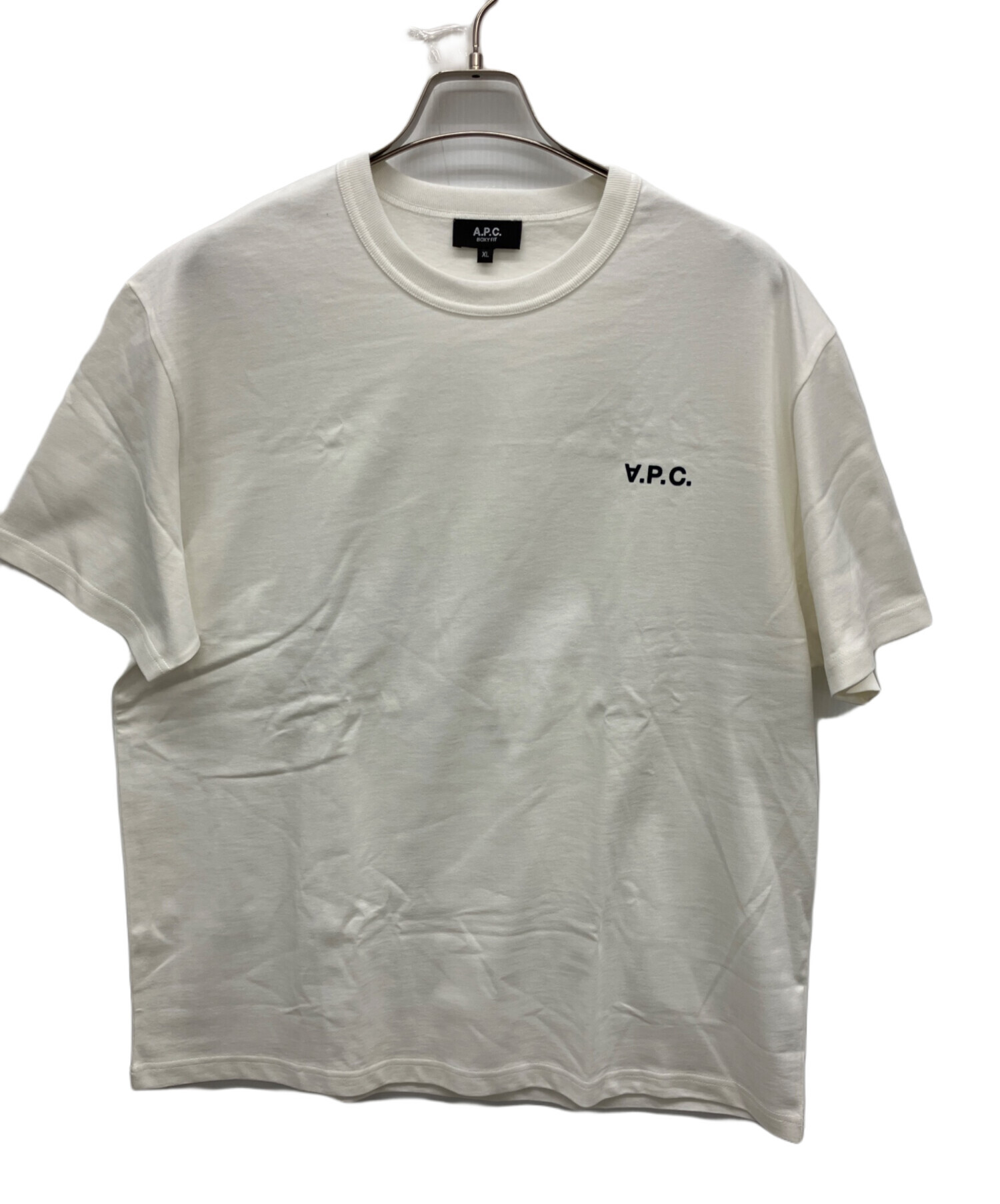 アーペーセー A.P.C. カットソー Vネック 半袖 白 36 A.P.C - アーペーセー A.P.C. カットソー Vネック 半袖 白 36の通販 by