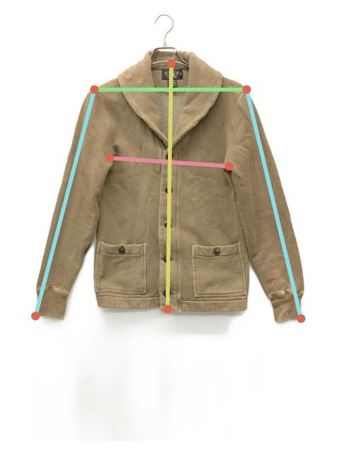 中古・古着通販】RRL (ダブルアールエル) 厚手カーディガン カーキ