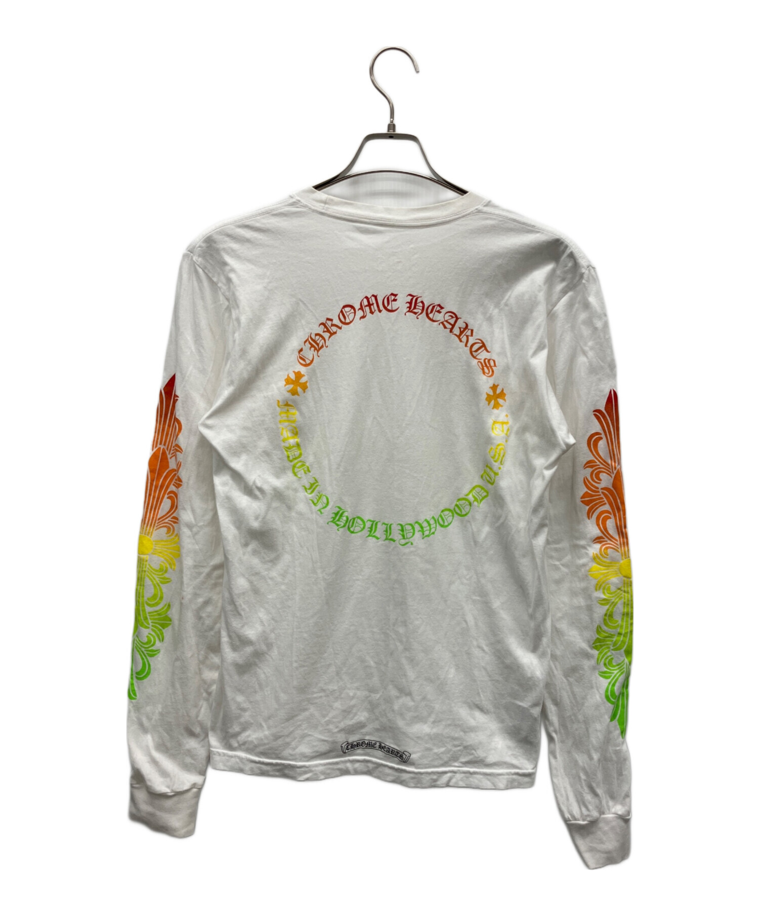 CHROME HEARTS クロムハーツ OLD長袖Tシャツ ホワイト/ゴールド 中古・古着通販】CHROME HEARTS (クロムハーツ) サークルロゴマルチ
